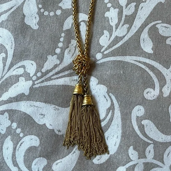 VINTAGE GIVENCHY RUNWAY TASSEL NECKLACE - Picture 8 of 8